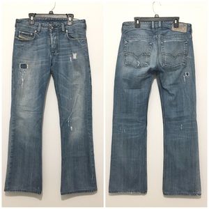 Diesel Zatiny Distressed button fly Jeans